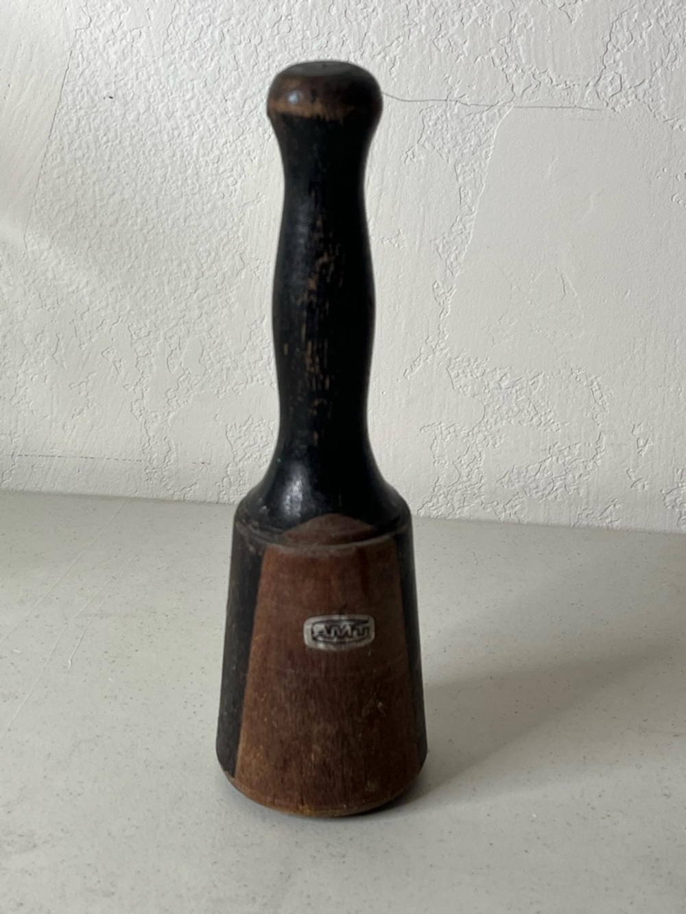Wood Hand tool with AMT Logo - Brown & Black